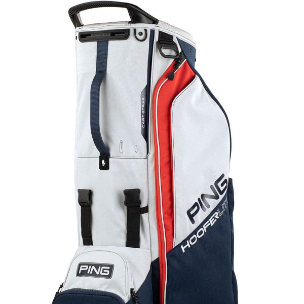 Ping Hoofer Lite Stand Bag - Navy Platinum Red For Cheap