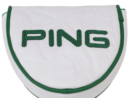 Ping Looper Mallet Putter Headcover - White Green Online Hot Sale