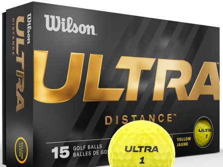 Wilson Ultra Distance Balls - 15 Pack - Yellow Sale