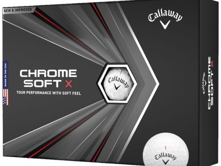 Callaway Chrome Soft X Golf Balls - White - 12 Pack Online Hot Sale