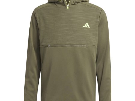 adidas Hooded Texture Anorak - Olive Strata Online Hot Sale