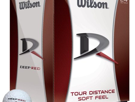 Wilson Deep Red Golf Balls - 24 Pack Hot on Sale