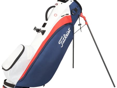 Titleist Players 4 Carbon Stand Bag - Navy White Red Fashion