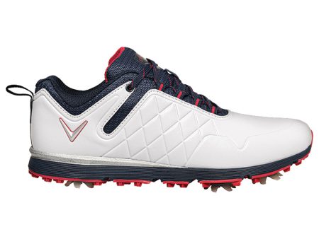 Callaway Lady Mulligan Ladies Spiked Shoes - White Navy Cheap