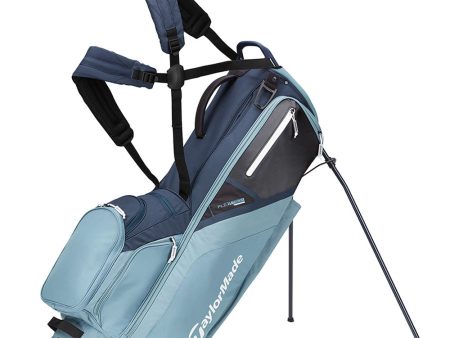 TaylorMade FlexTech Golf Stand Bag - Titanium Blue Steel Supply