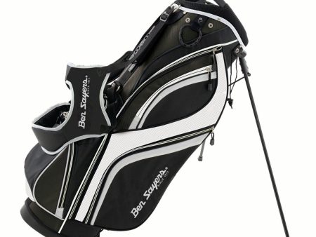 Ben Sayers Deluxe Stand Bag - Black White on Sale