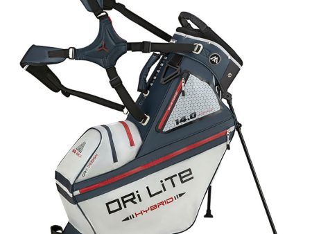 Big Max Dri-Lite Hybrid Tour Waterproof Stand Bag - Silver Blue Merlot Cheap