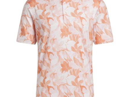 adidas Floral Polo Shirt - Coral Fusion Pantone White Online