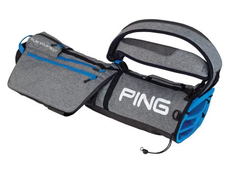 Ping Moonlite Pencil Bag - Heather Grey Bright Blue Cheap