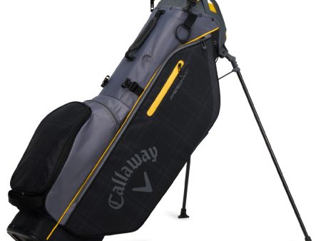 Callaway Fairway C Stand Bag - Black Plaid Gold Online Sale