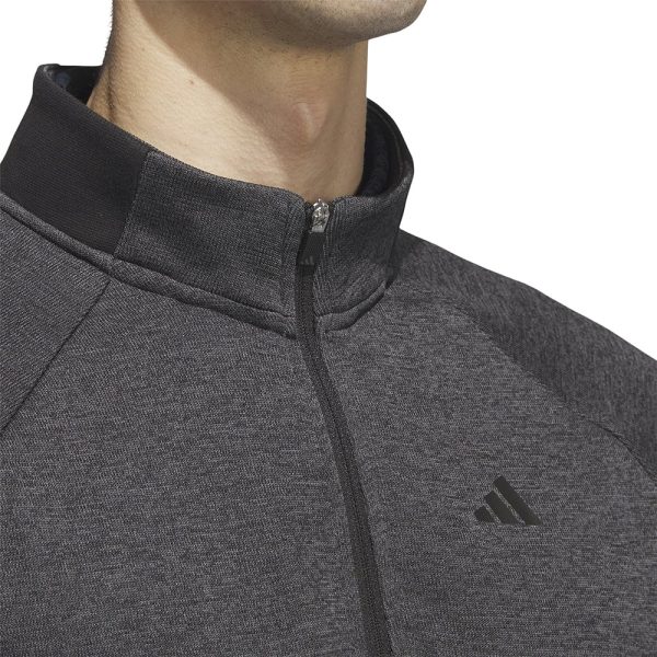 adidas DWR 1 4 Zip Pullover - Black Grey Six Cheap