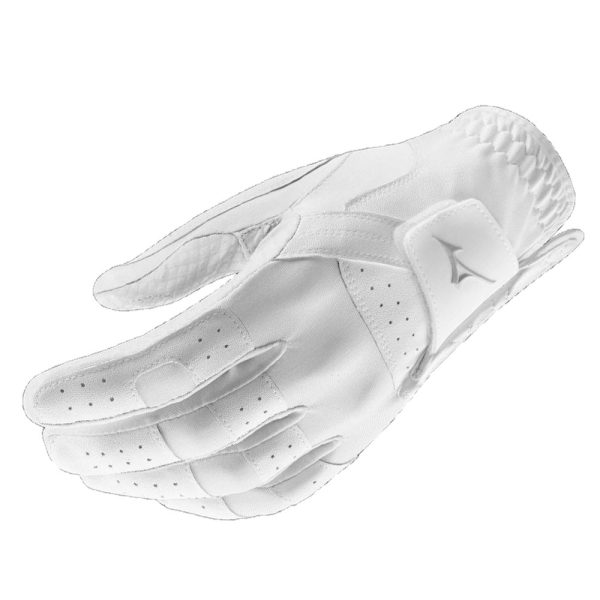 Mizuno Ladies Stretch Golf Gloves - White Fashion