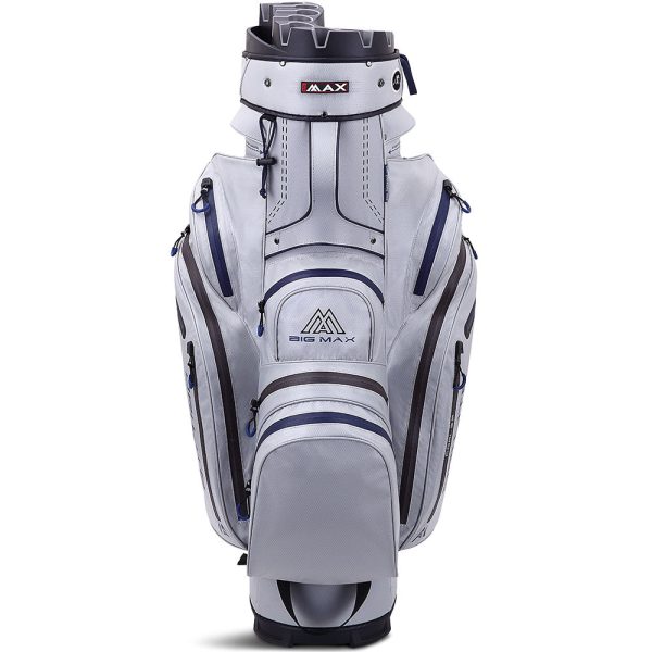 Big Max Dri Lite Silencio 2 Organiser Cart Bag - Silver Navy Online now