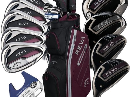 Callaway REVA Ladies 11-Piece Package Set - Eggplant RH 11-Piece For Discount