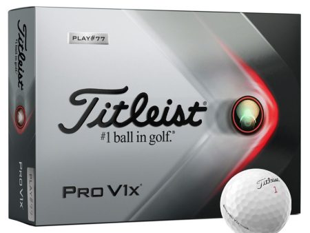 Titleist Pro V1x Golf Balls - FREE Personalisation - White - Dozen Hot on Sale