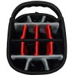 Power-Bilt TPX Hybrid 14-Way Divided Stand Bag - Black Red Supply