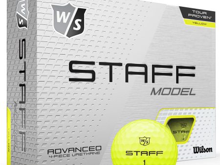 Wilson Model Golf Balls - Yellow - 12 Pack Online now