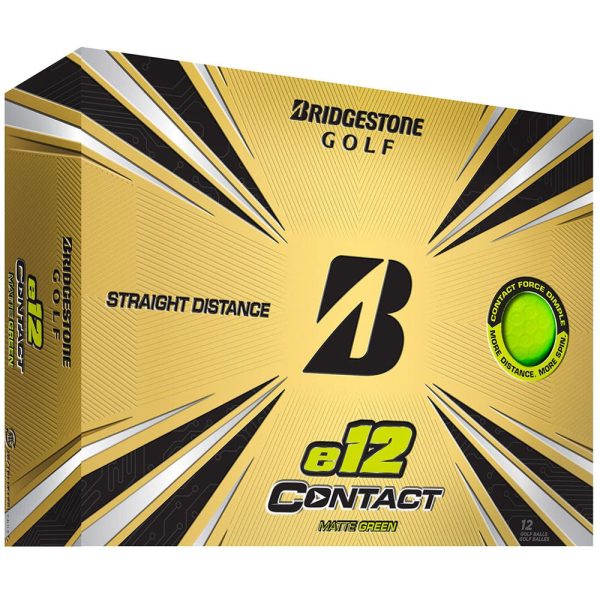 Bridgestone E12 Contact Matte Golf Balls - Green - Double Dozen For Discount