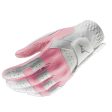 Mizuno Ladies Stretch Golf Gloves - White Pink Online now