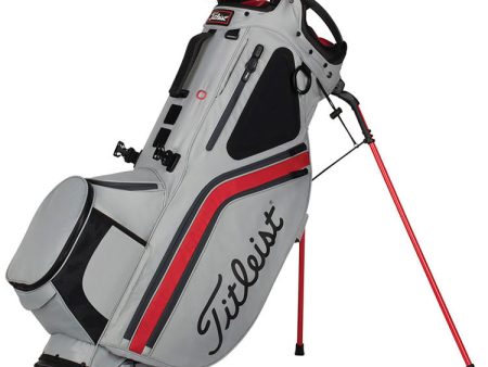 Titleist Hybrid 14 Stand Bag - Grey Red Charcoal Discount