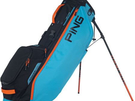 Ping Hoofer Lite Stand Bag - Bright Blue Black Orange For Discount