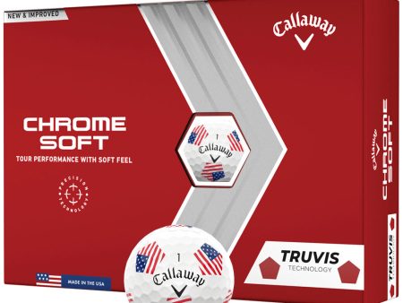 Callaway Chrome Soft Truvis - Ryder Cup USA Limited Edition Balls Online Hot Sale