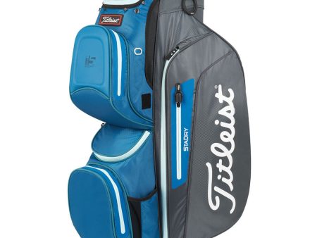 Titleist Cart 15 StaDry Waterproof Cart Bag - Charcoal Lagoon Sky Online Sale