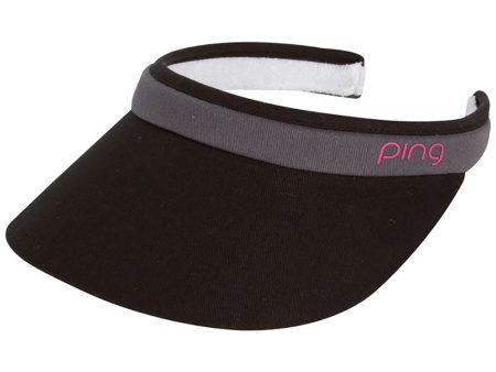 Ping Ladies Clip Visor - Black Online Sale