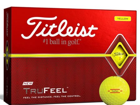 Titleist Trufeel Golf Balls - Yellow - 12 Pack Discount