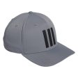 adidas 3 Stripe Tour Hat  - Grey Three Cheap