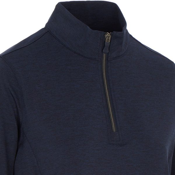 ProQuip Ladies Emma Melange 1 4 Zip Pullover - Navy Online Hot Sale