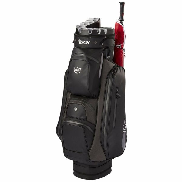 Wilson iLock Rain Cart Bag - Black Silver Supply