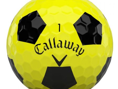 Callaway Chrome Soft Truvis Golf Balls - Yellow Black - 12 Pack Supply