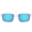 Oakley Gibston Sunglasses - Prizm Sapphire Lens - Polished Clear Frame Discount