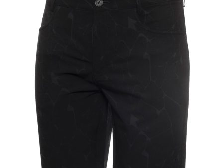 Calvin Klein Genius 4-Way Stretch Shorts Cracked Print - Black For Discount