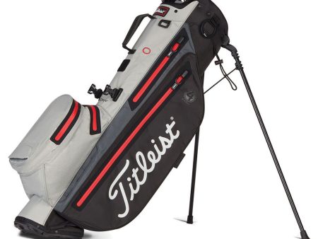 Titleist Player 4 StaDry Waterproof Stand Bag - Black Grey Red For Discount