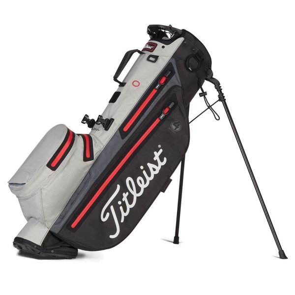 Titleist Player 4 StaDry Waterproof Stand Bag - Black Grey Red For Discount