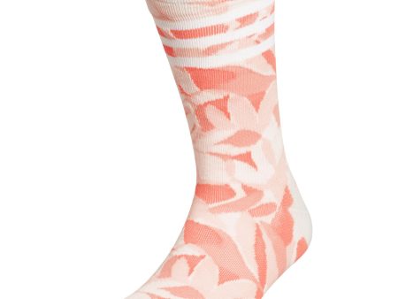 adidas Print Crew Socks - Coral Fusion Online Hot Sale