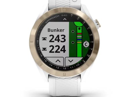 Garmin Approach S40 GPS Watch - White Gold Online Hot Sale