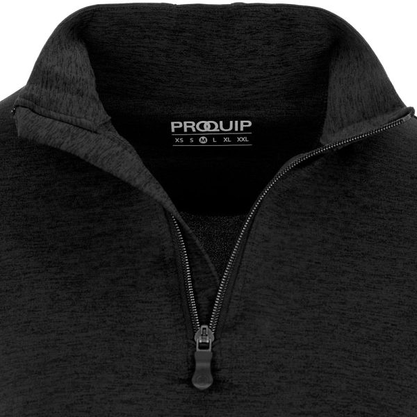 ProQuip Ladies Emma Melange 1 4 Zip Pullover - Black Supply