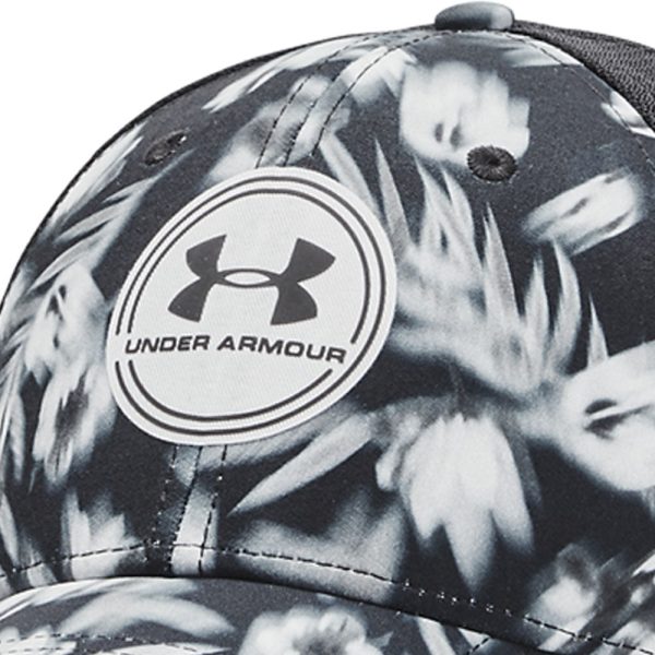 Under Armour Iso-chill Driver Mesh Adjustable Cap - Black White Fashion