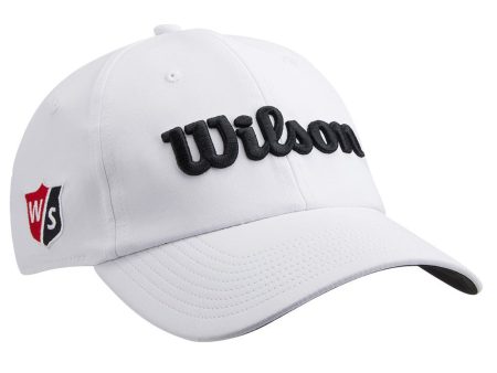 Wilson Pro Tour Cap - White Black For Cheap