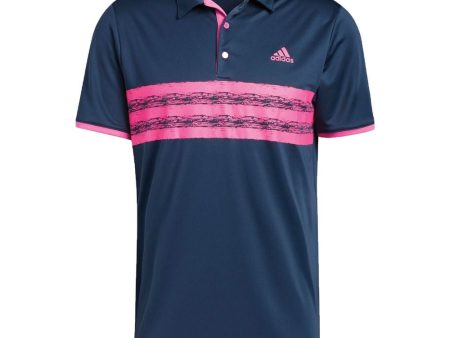 adidas Core Polo Shirt - Crew Navy Screaming Pink Sale