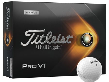 Titleist Pro V1 Golf Balls - FREE Personalisation - White - Dozen For Discount