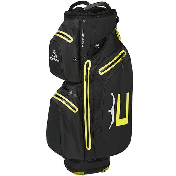 Cobra Ultradry Pro Waterproof Cart Bag - Black Yellow Hot on Sale