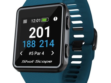 Shot Scope G3 GPS Golf Watch - Teal Hot on Sale