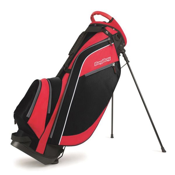 Bag Boy Superlite Stand Bag - Black Red Hot on Sale