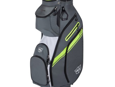 Wilson EXO II Cart Bag - Charcoal White Lime For Cheap