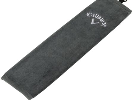 Callaway Tri-Fold Golf Towel - Grey For Discount