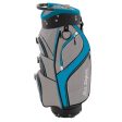 Ben Sayers Deluxe Cart Bag - Grey Turquoise Sale